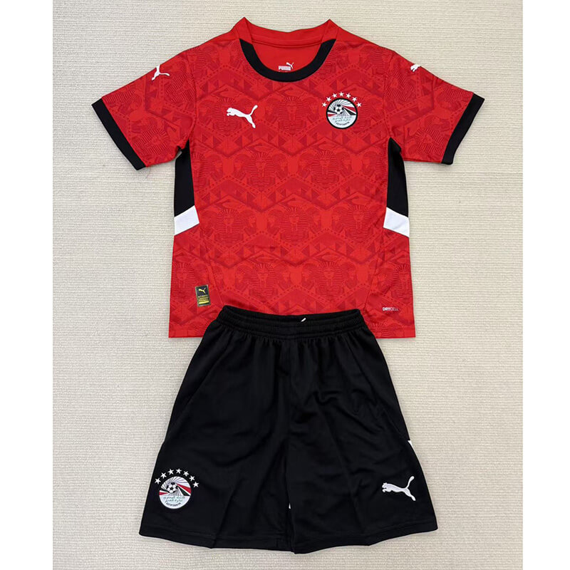 Camiseta Egipto 2025 Home Niño Kit Rojo