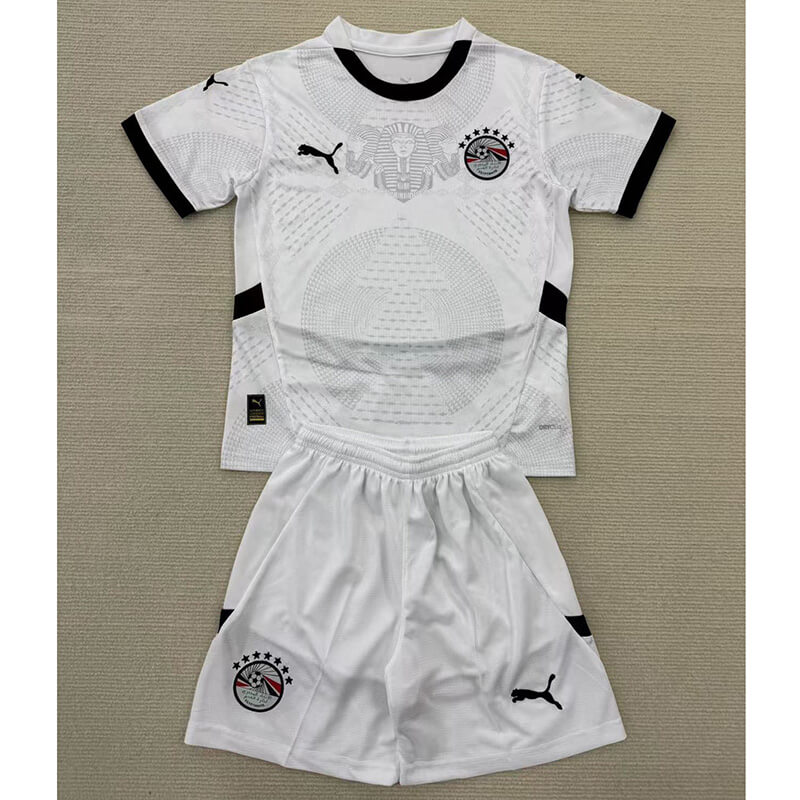 Camiseta Egipto 2025 Away Niño Kit Blanco