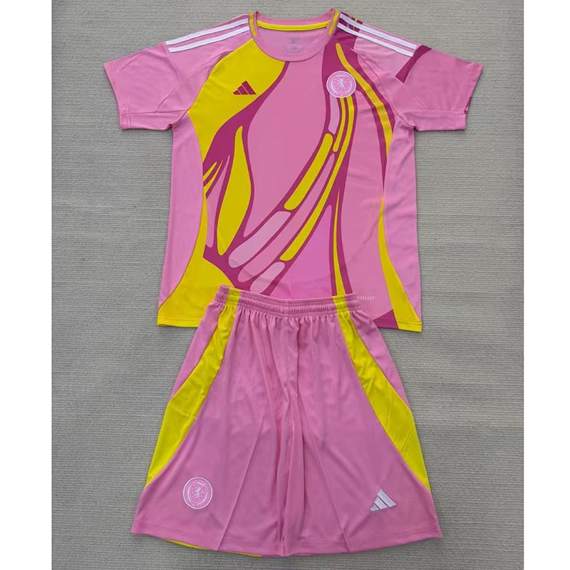 Camiseta Escocia la EURO Femenina 2025 Away Niño Kit Rosa