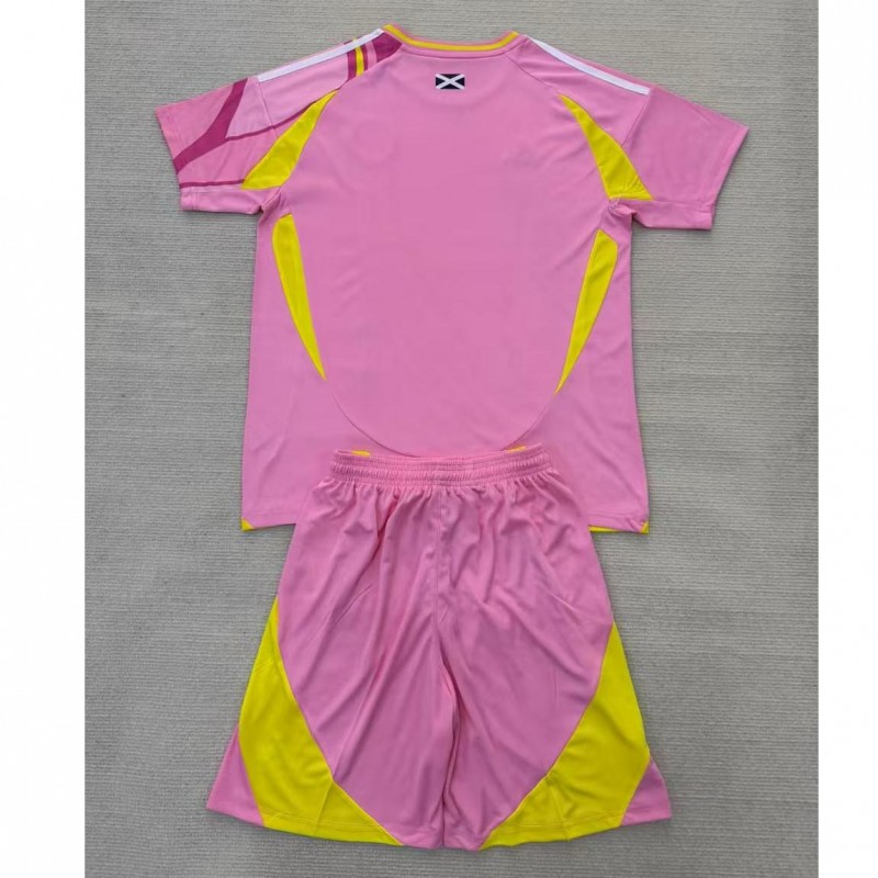 Camiseta Escocia la EURO Femenina 2025 Away Niño Kit Rosa