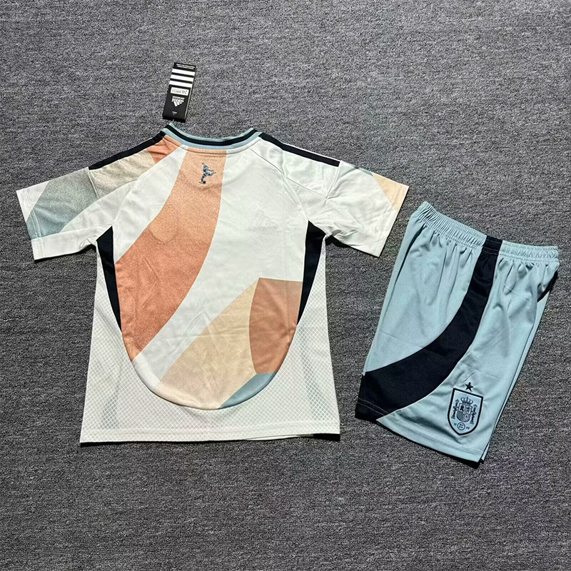 Camiseta España la EURO Femenina 2025 Away Niño Kit Blanco/Beige