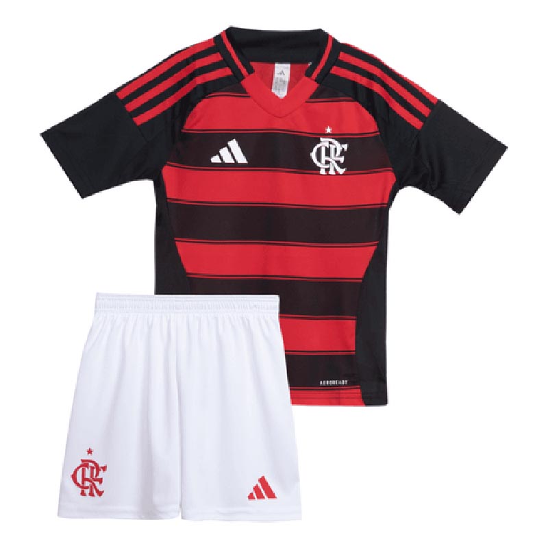 Camiseta Flamengo 2025/2026 Home Niño Kit Rojo/Negro