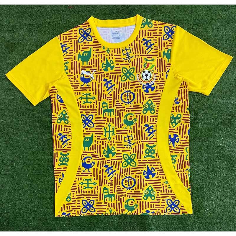 Camiseta Ghana Pre-Match 2025 Amarillo