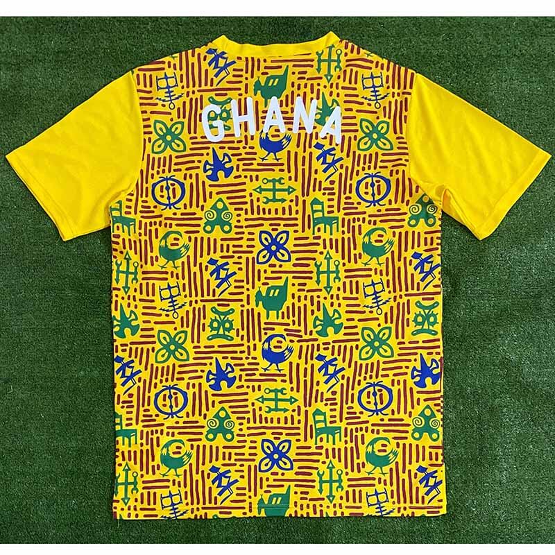 Camiseta Ghana Pre-Match 2025 Amarillo