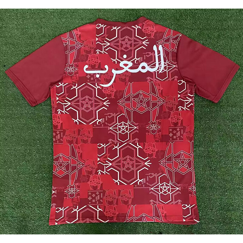 Camiseta Marruecos Pre-Match 2025 Rojo