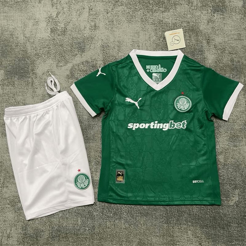 Camiseta Palmeiras 2025/2026 Home Niño Kit Verde