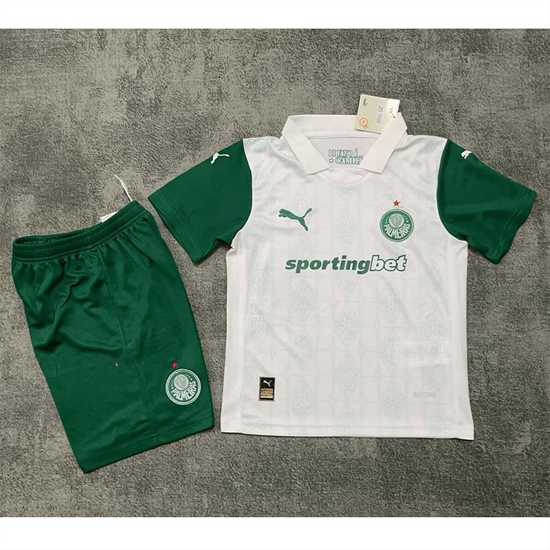 Camiseta Palmeiras 2025/2026 Away Niño Kit Blanco