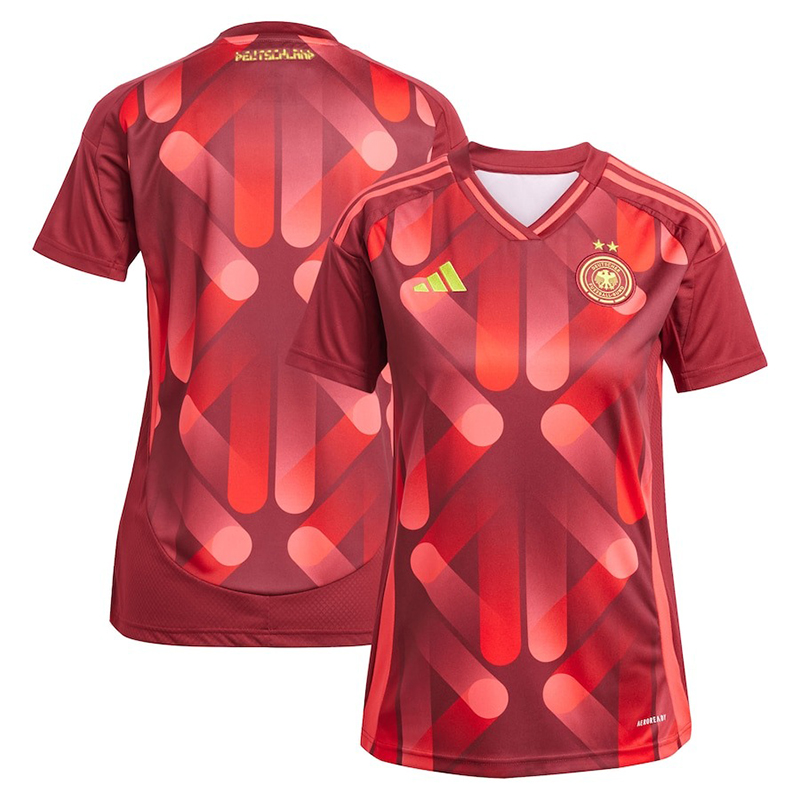 Camiseta Alemania 2025 Away la EURO Femenina Mujer Rojo