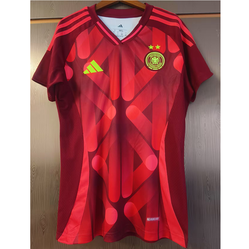 Camiseta Alemania 2025 Away la EURO Femenina Mujer Rojo