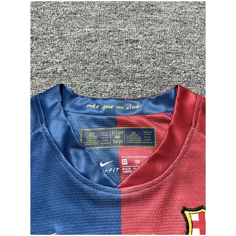 Camiseta Barcelona Retro 2008/09 Home Niño Kit ML