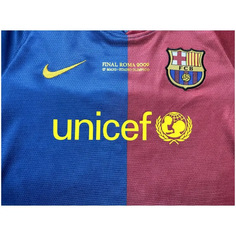 Camiseta Barcelona Retro 2008/09 Home Niño Kit ML