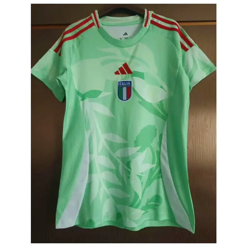 Camiseta Italia la EURO Femenina 2025 Verde Away Mujer