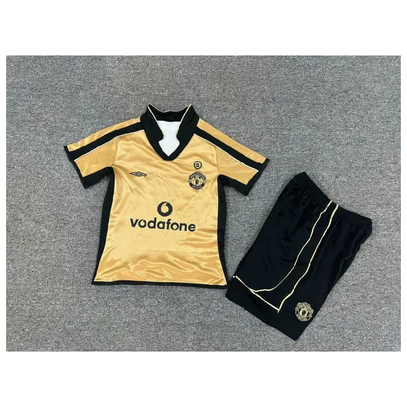 Camiseta Manchester United 100 Edición Aniversario Retro 2001/02 Niño Kit