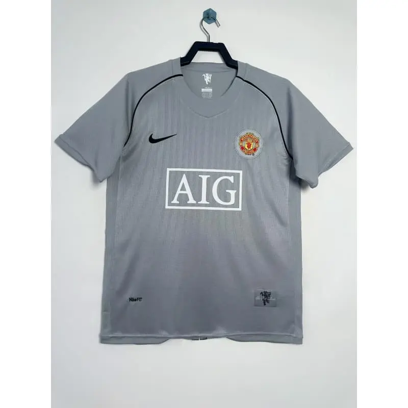 Camiseta Portero Manchester United Retro 2007/08 Gris