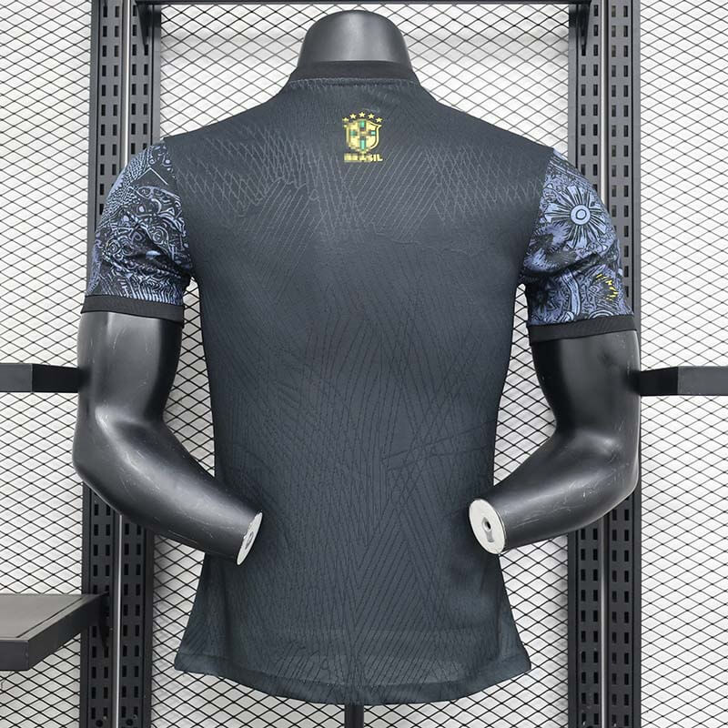 Camiseta Brasil Negro/Gris 2024 (EDICIÓN JUGADOR)
