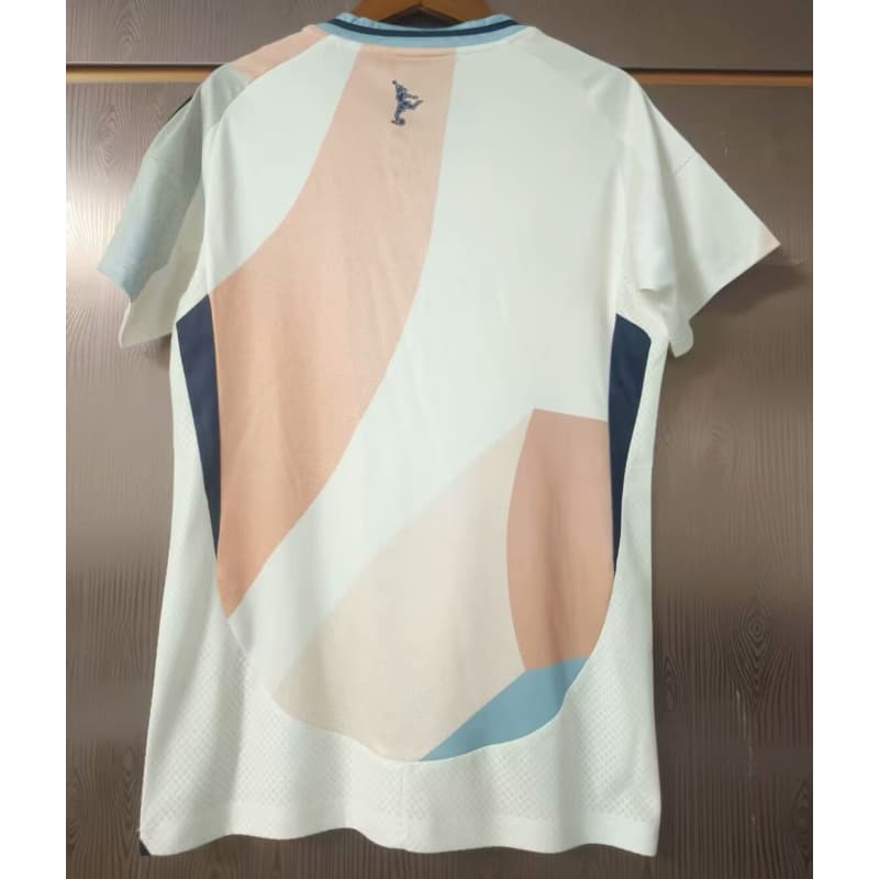Camiseta España 2025 Away la EURO Femenina Mujer Blanco/Beige