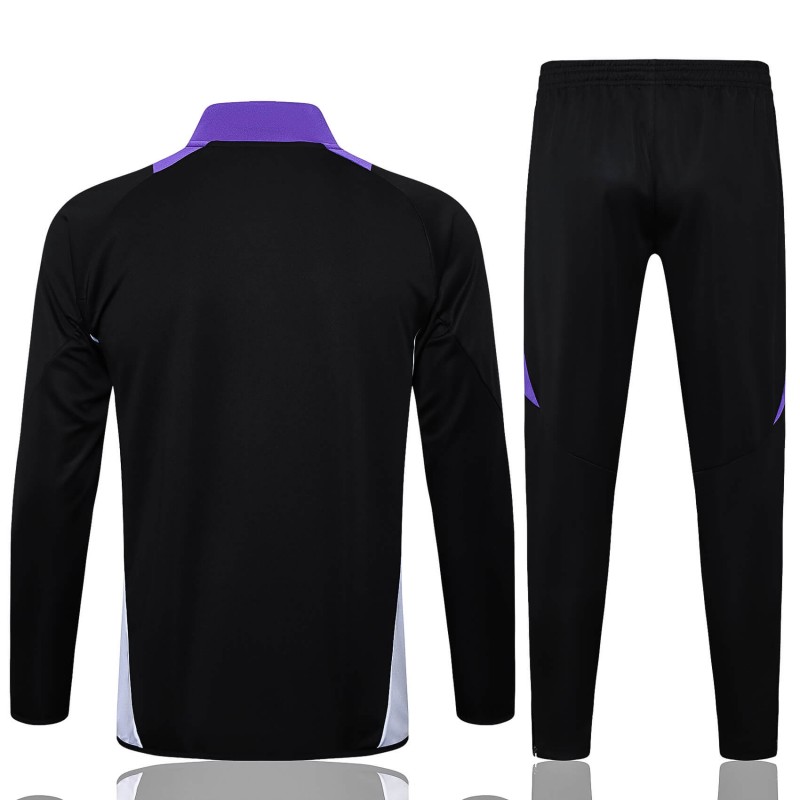 Chandal de Real Madrid 2024/2025 Niño Negro/Púrpura