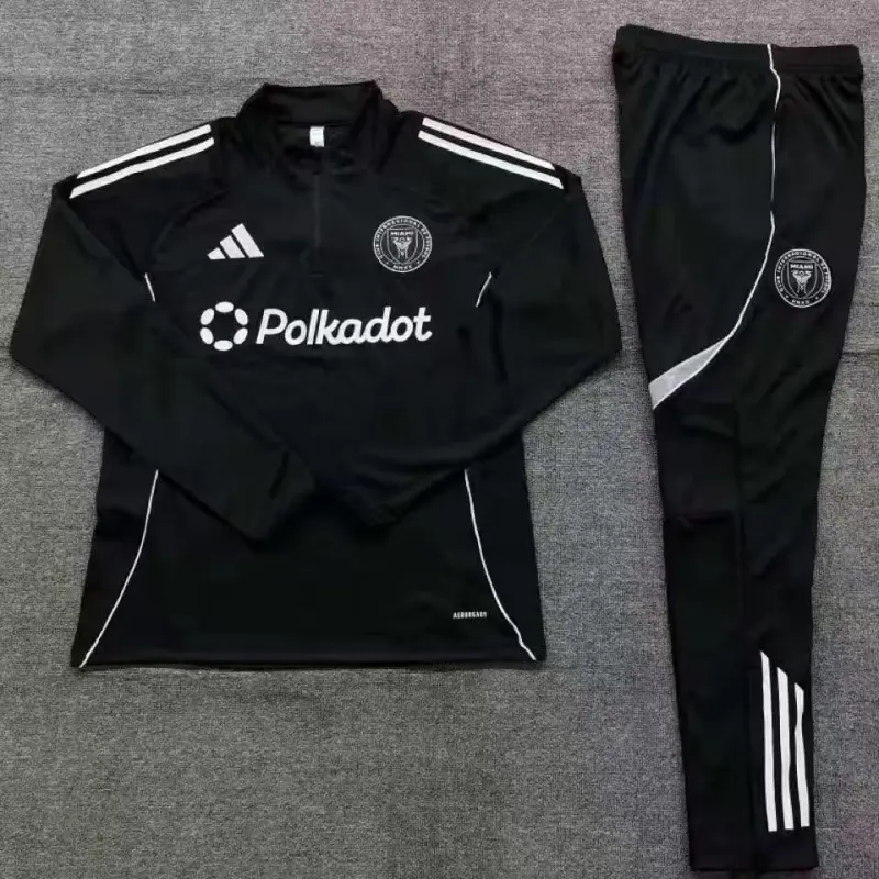 Sudadera Entrenamiento Inter Miami 2025/2026 Negro Niño Kit
