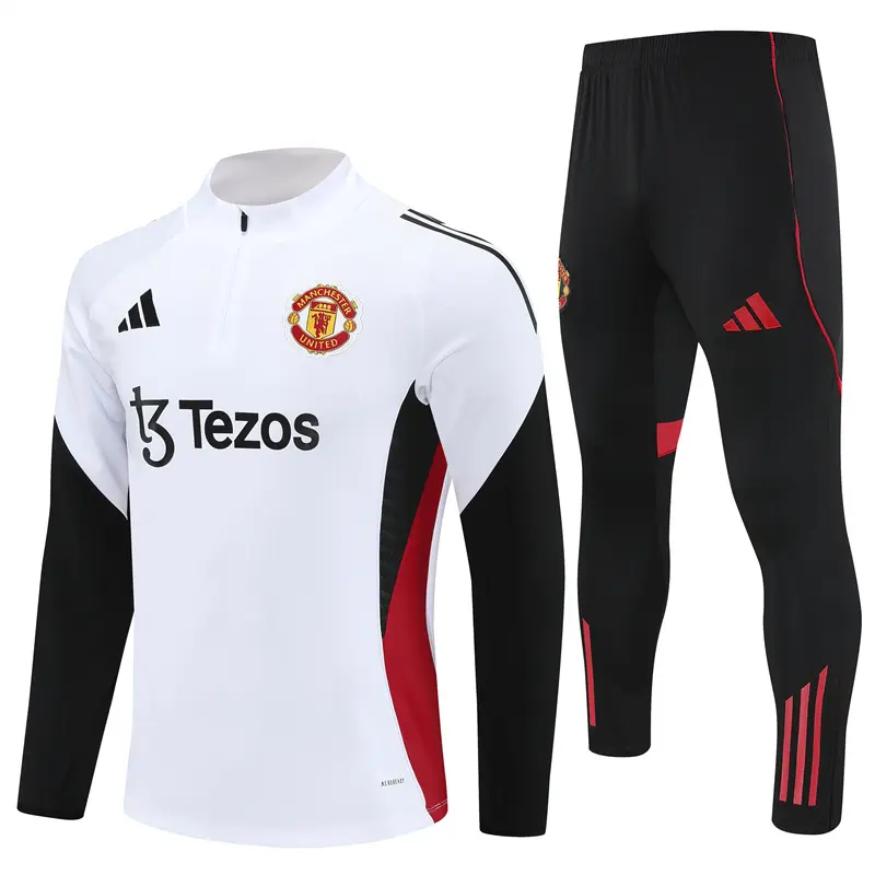 Sudadera Entrenamiento Manchester United 2025/2026 Blanco Kit