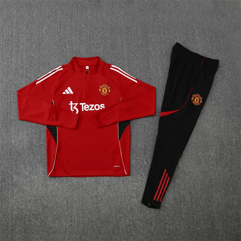 Sudadera Entrenamiento Manchester United 2025/2026 Rojo Kit