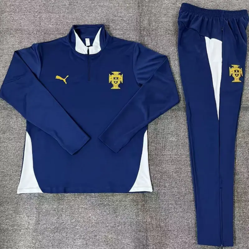 Sudadera Entrenamiento Portugal 2025/2026 Azul Real Niño Kit