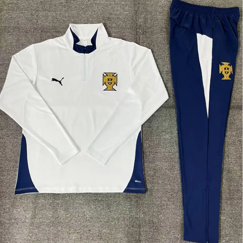 Sudadera Entrenamiento Portugal 2025/2026 Niño Kit Blanco