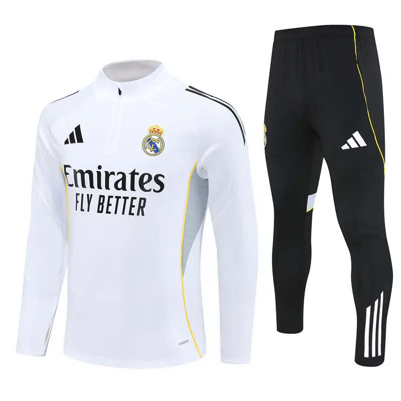 Sudadera De Entrenamiento Real Madrid 2025/2026 Kit Blanco