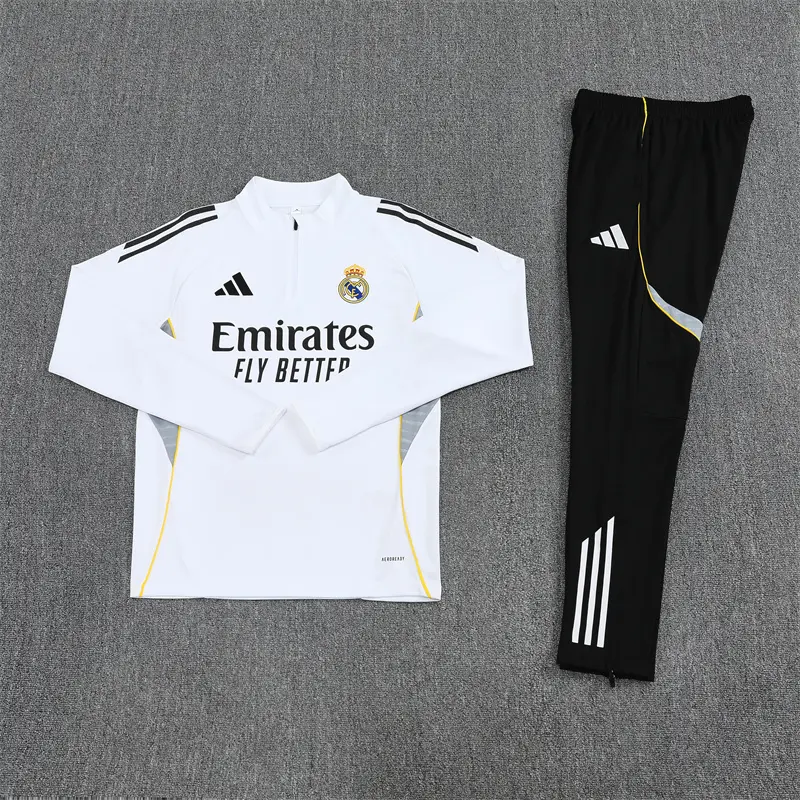 Sudadera De Entrenamiento Real Madrid 2025/2026 Kit Blanco