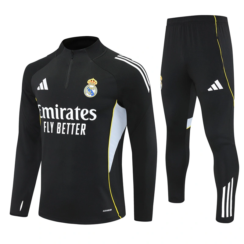 Sudadera Entrenamiento Real Madrid 2025/2026 Kit Negro
