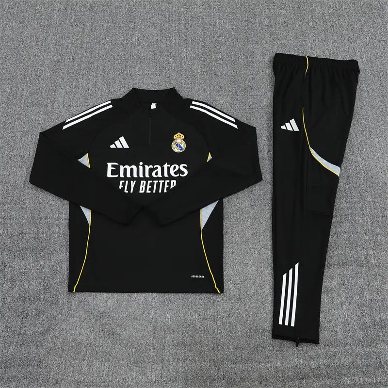 Sudadera Entrenamiento Real Madrid 2025/2026 Kit Negro