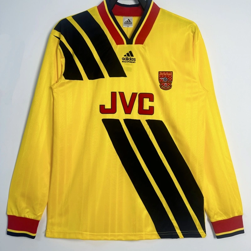 Camiseta Arsenal Retro 1993/94 Away ML Amarillo