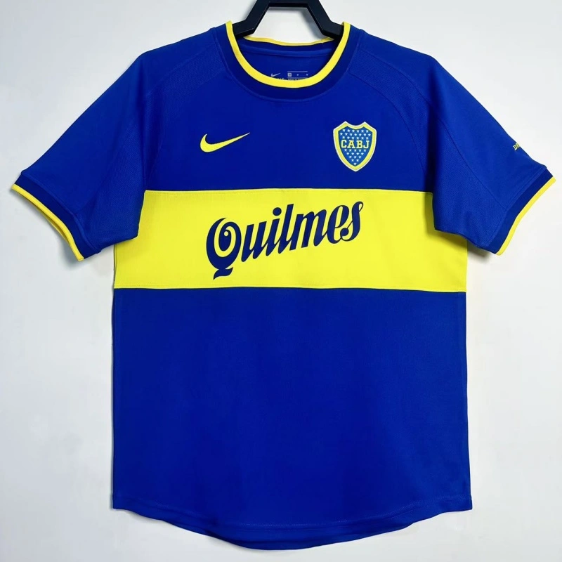 Camiseta Boca Juniors Retro 2000/01 Home Azul/Amarillo