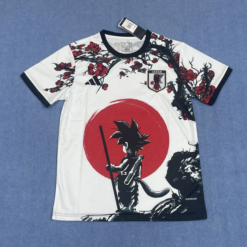Camiseta Japón 2025 Dragon Ball Blanco/Rojo