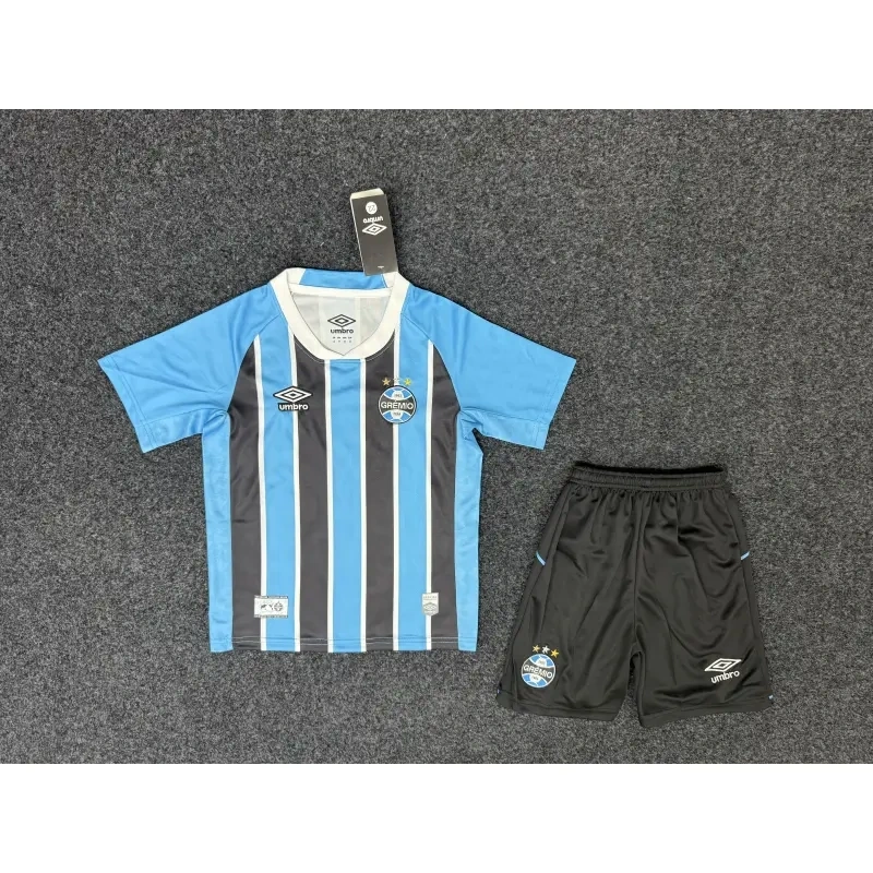 Camiseta Gremio 2025/2026 Azul/Negro Home Niño Kit