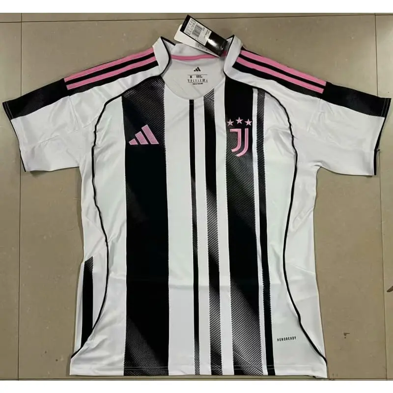 Camiseta Juventus 2025/2026 Home Negro/Blanco