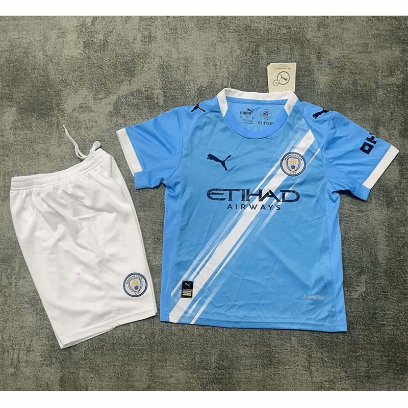 Camiseta Manchester City 2025/2026 Home Niño Kit