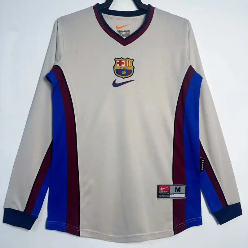 Camiseta Barcelona Retro 1998/99 Away ML Beige