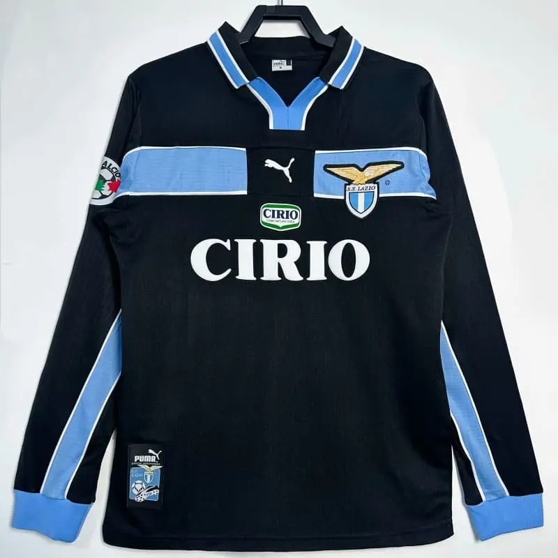 Camiseta Lazio Retro 1998/99 Away ML Negro