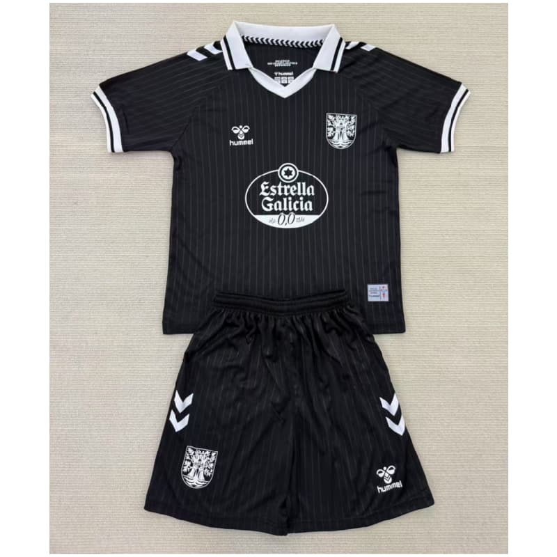Camiseta Celta De Vigo Especial Edición 2025 Negro Niño Kit