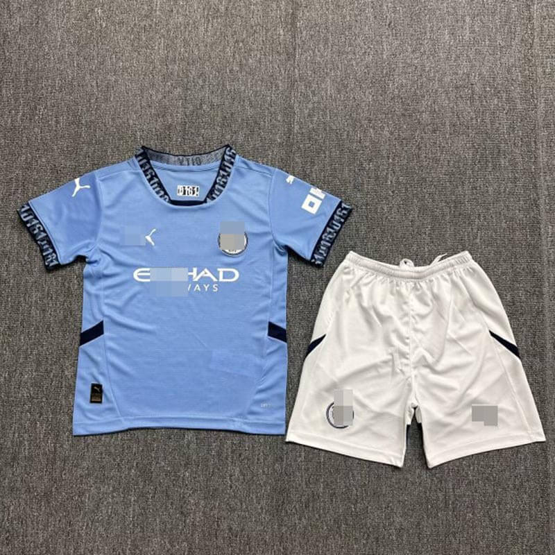 Camiseta Manchester City 2024/2025 Home Niño Kit