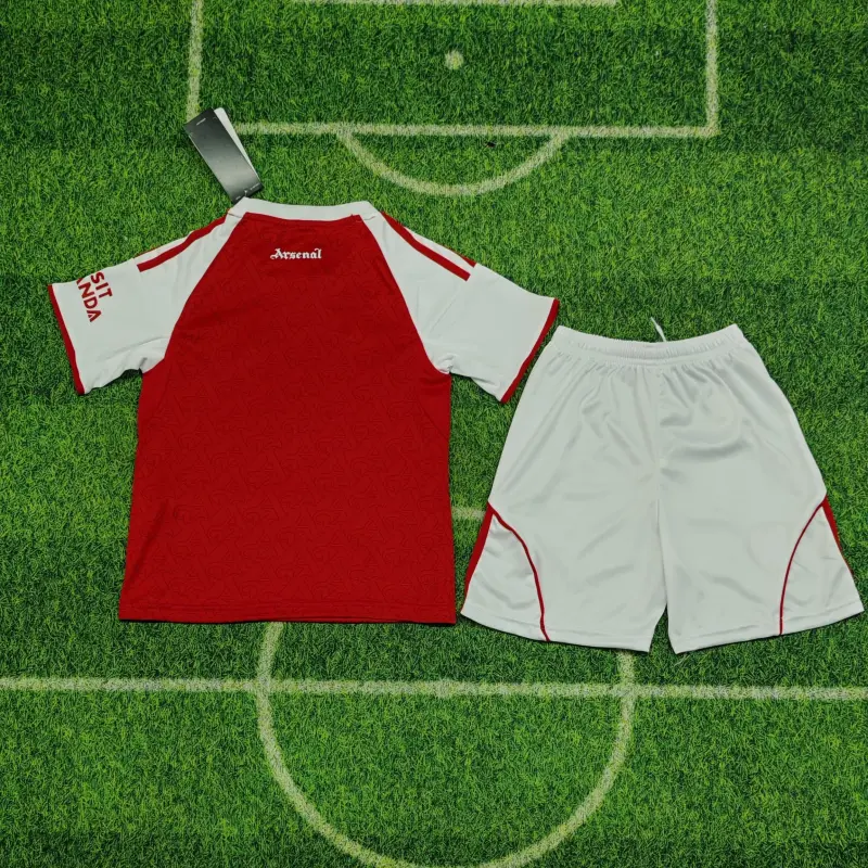 Camiseta Arsenal 2025/2026 Rojo/Blanco Home Niño Kit