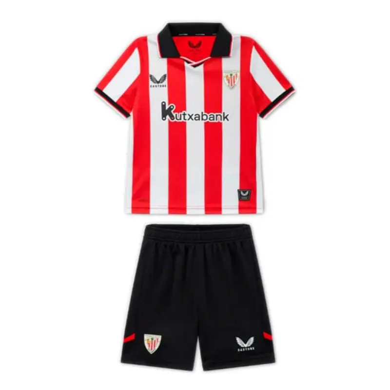 Camiseta Athletic de Bilbao 2025/2026 Rojo/Blanco Home Niño Kit