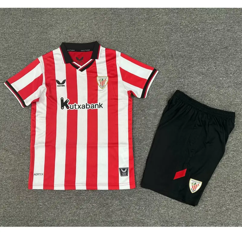 Camiseta Athletic de Bilbao 2025/2026 Rojo/Blanco Home Niño Kit
