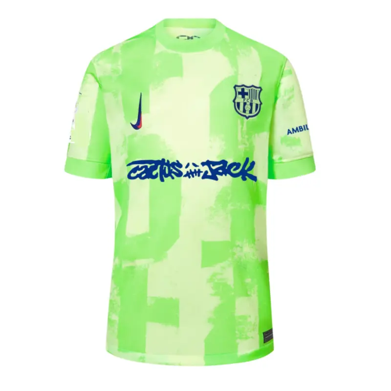 Camiseta Barcelona x Travis Scott Limited Edition 2024/2025 Third Verde