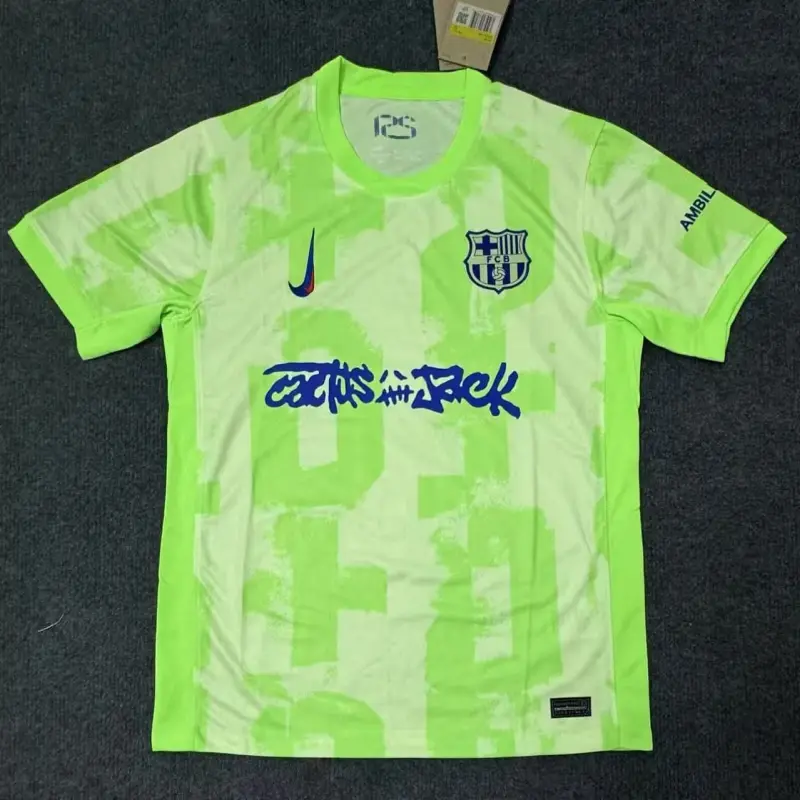 Camiseta Barcelona x Travis Scott Limited Edition 2024/2025 Third Verde