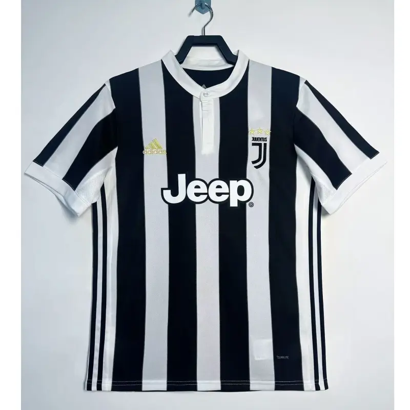 Camiseta Juventus 2017/18 Retro Home Negro/Blanco