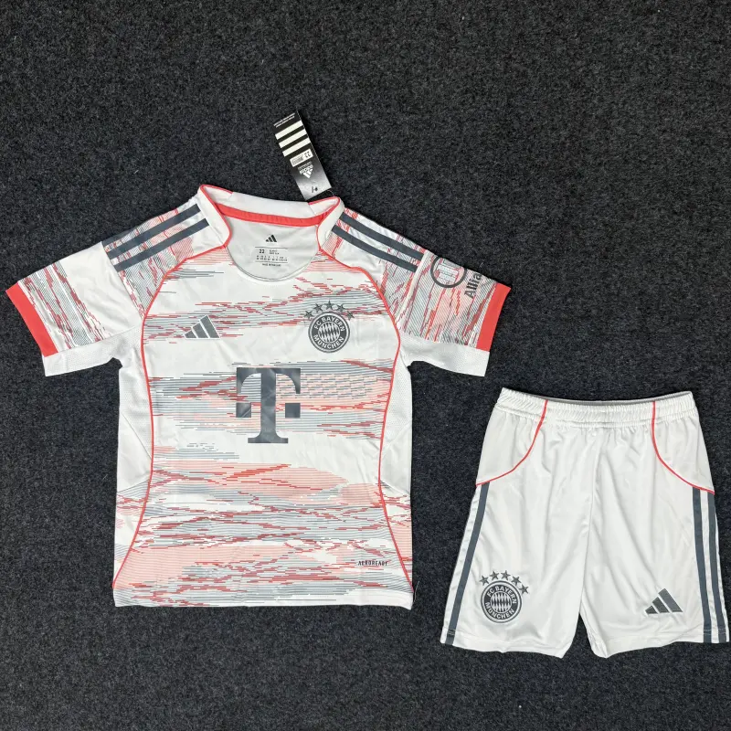 Camiseta Bayern Múnich 2025/2026 Beige Away Niño Kit