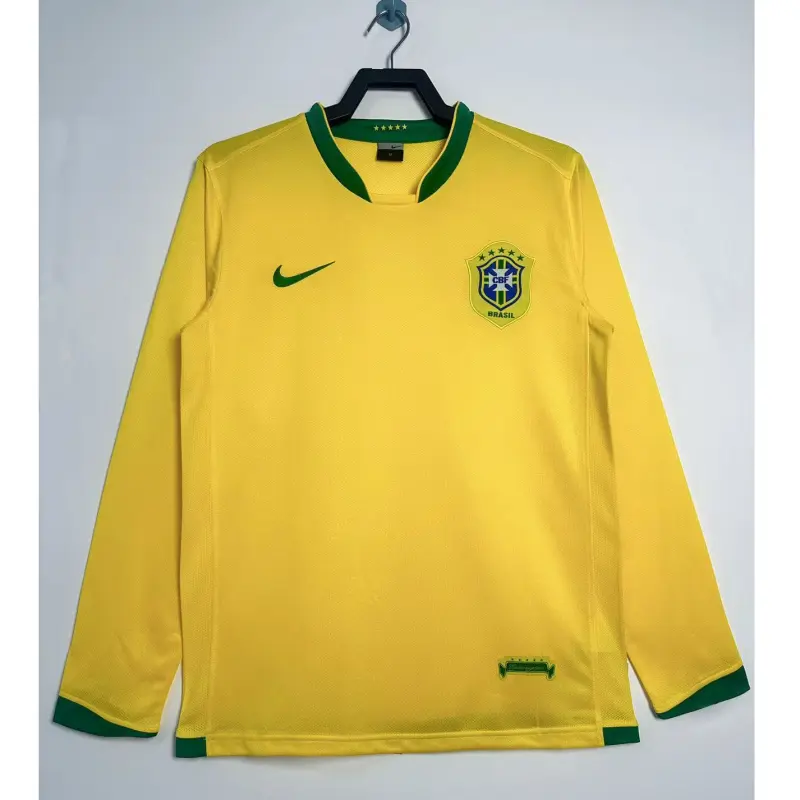 Camiseta Brasil Retro 2006 Home ML Amarillo