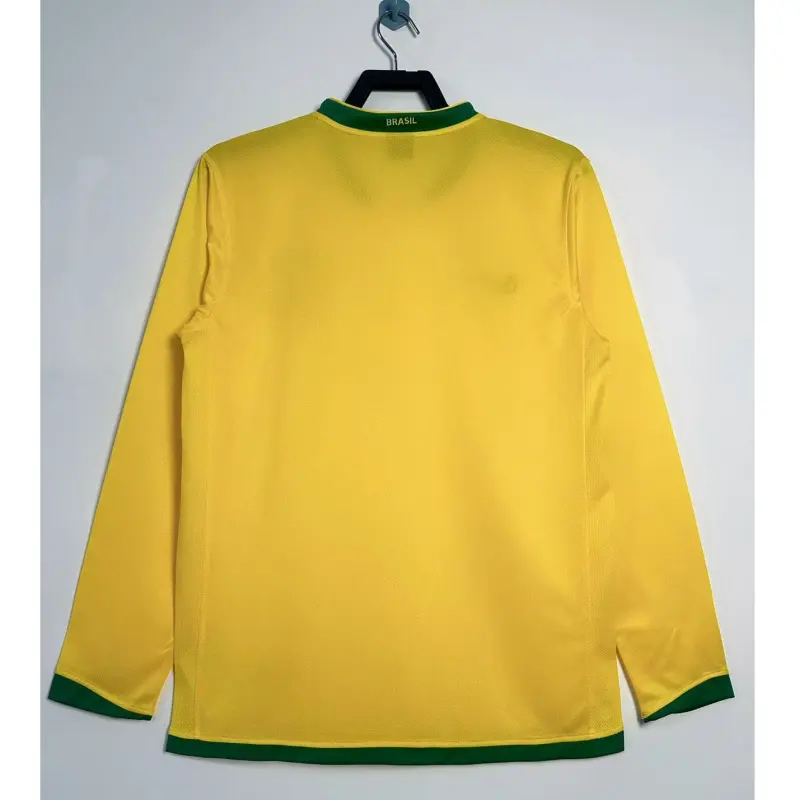 Camiseta Brasil Retro 2006 Home ML Amarillo