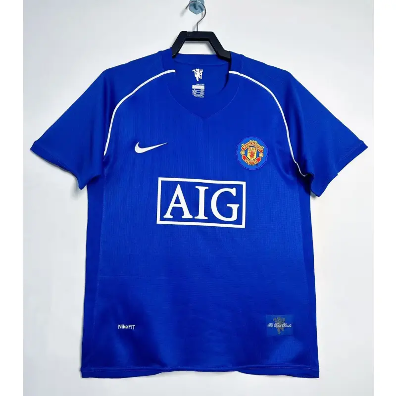 Camiseta Portero Manchester United Retro 2007/08 Azul
